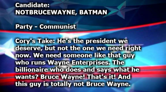 NOTBRUCEWAYNE BATMAN